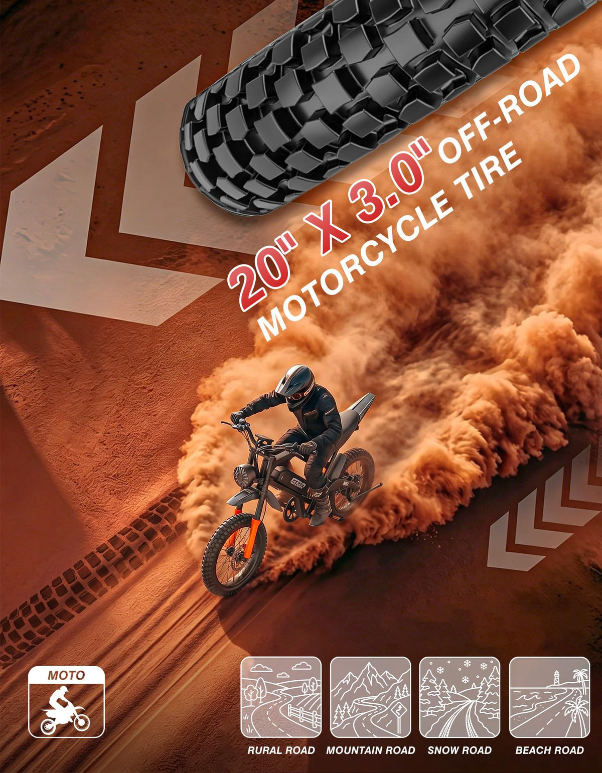 5500W Electric Dirt Bike with 48V 30AH Battery D825498