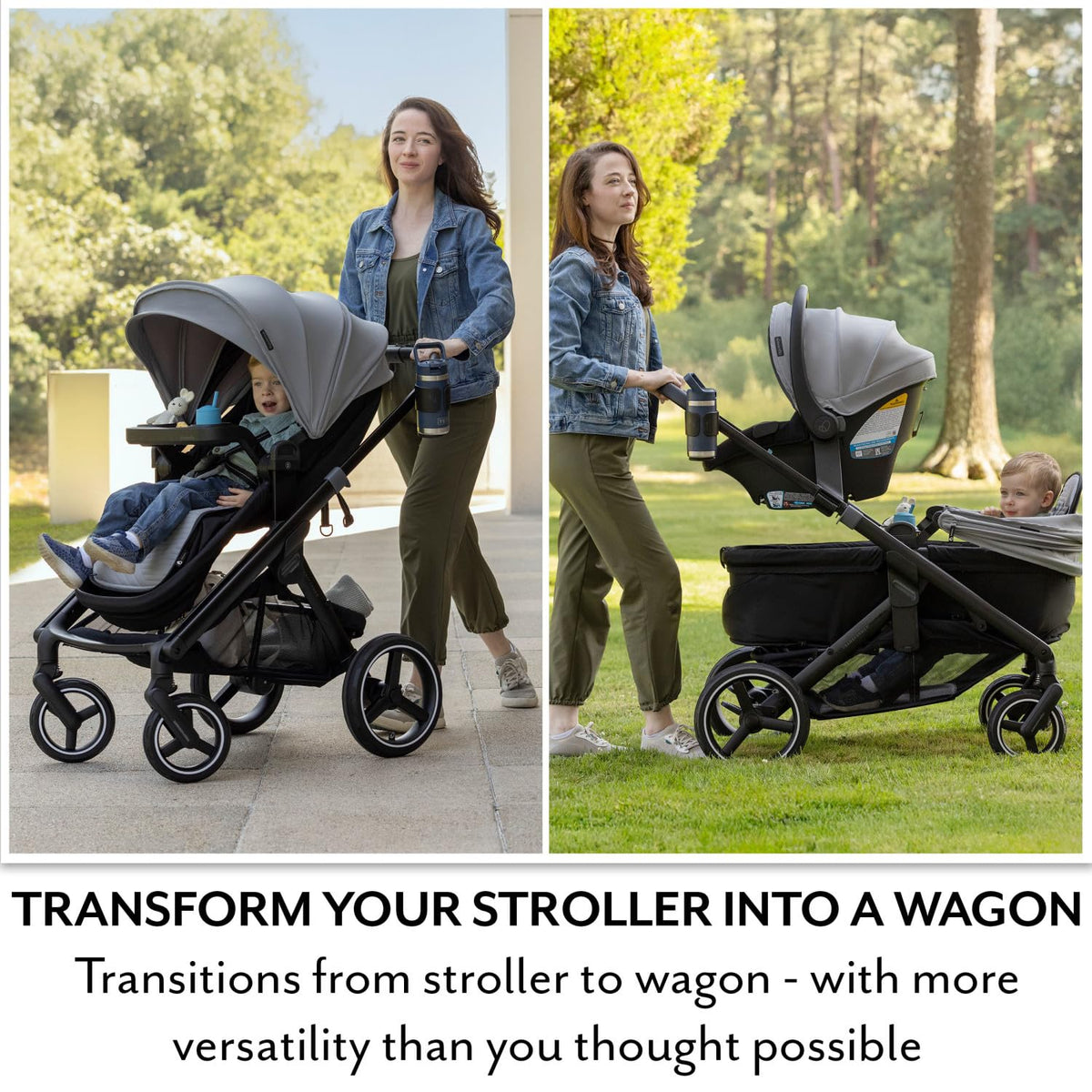 Stroller to Wagon Travel System with Car Seat W9319