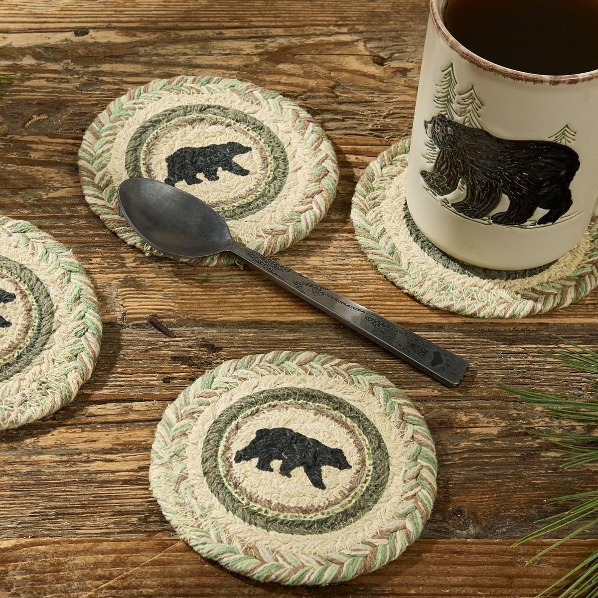 Black Bear Coaster Set P672410