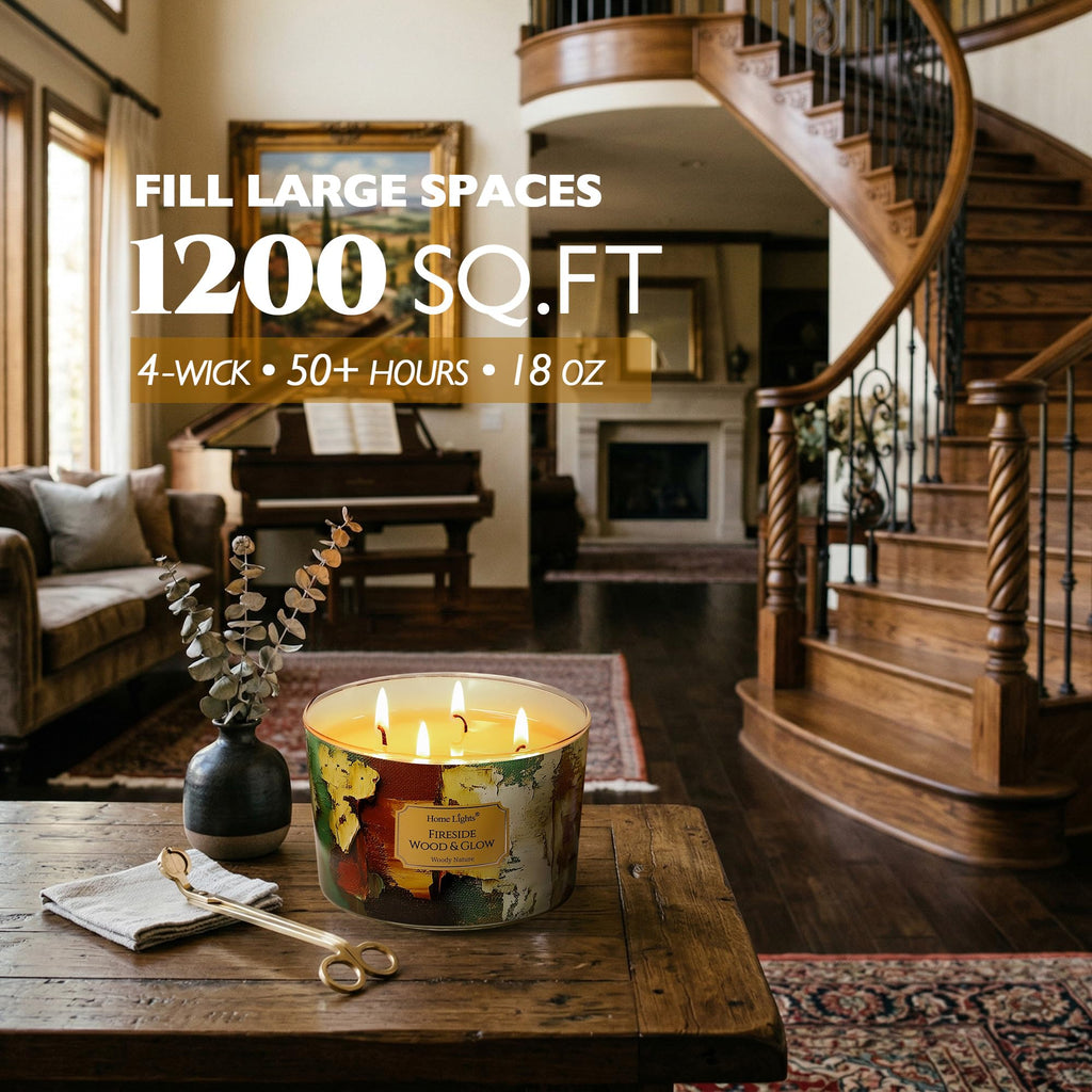 18oz Soy Wax 4-Wick Scented Candle E32024