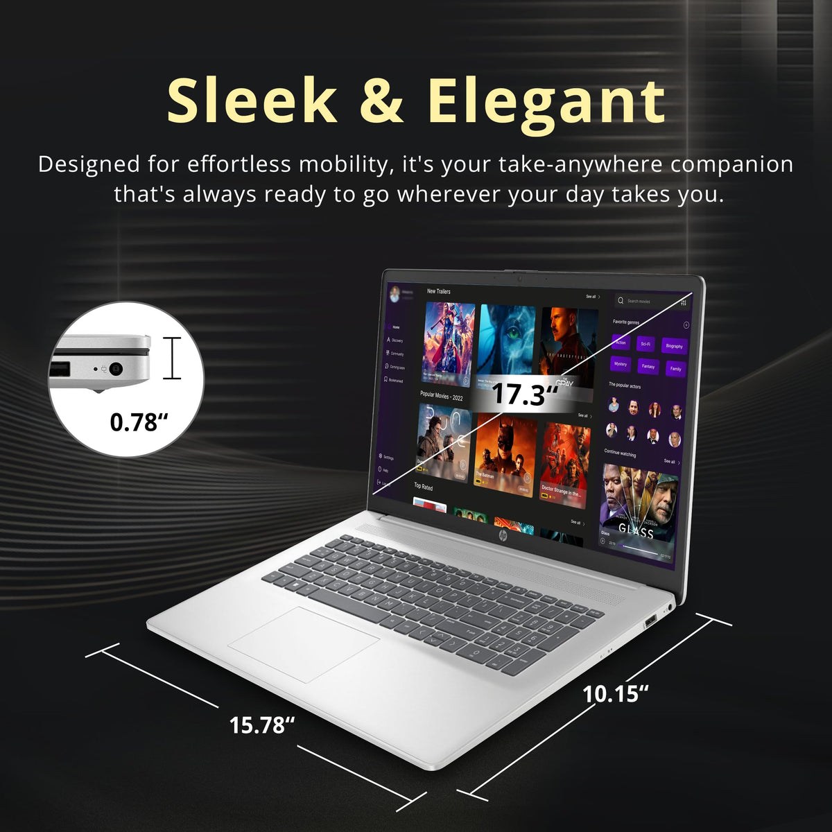 17.3" HD+ Touchscreen Laptop, AMD Ryzen 5, 16GB RAM, 1.5TB Storage, Silver A884571