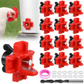 12 Pcs Horizontal Chicken Waterer Nipples with Drill Bit D993781