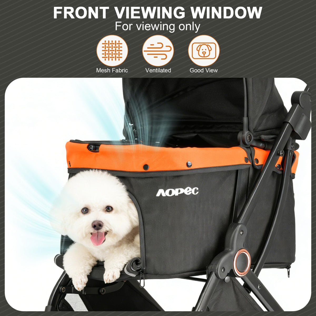 Black Pet Stroller Y9035