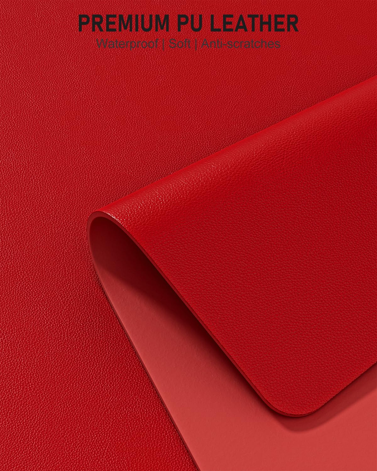 Bright Red Desk Pad N2941