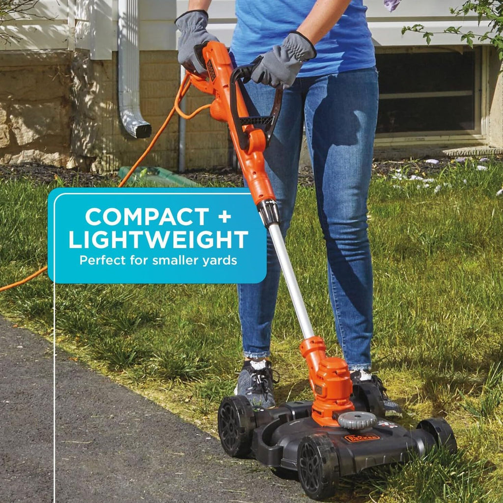 Corded 12-Inch 6.5 Amp Electric Lawn Mower Weed Eater and Edger Combo N29697