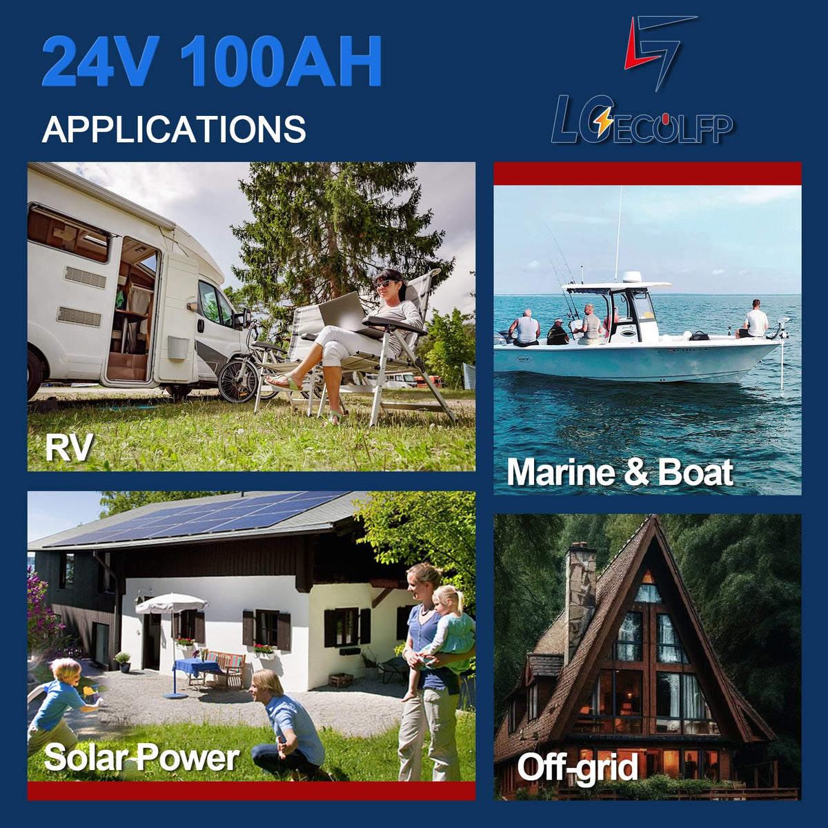 24V 100Ah LiFePO4 Battery with 100A BMS M1935