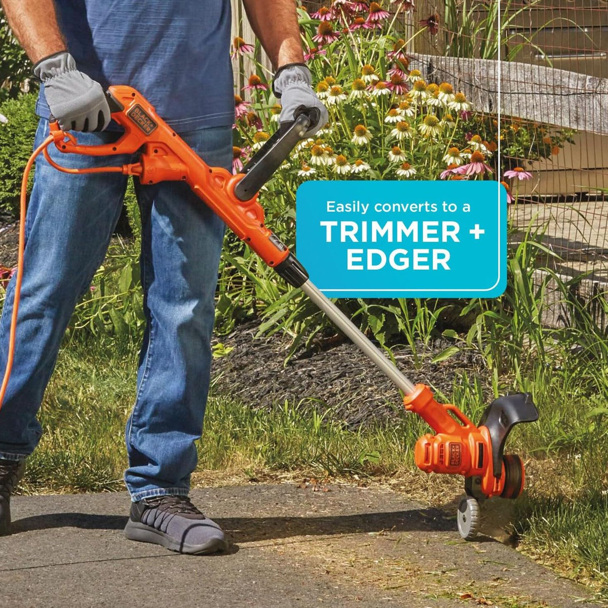Corded 12-Inch 6.5 Amp Electric Lawn Mower Weed Eater and Edger Combo N29697