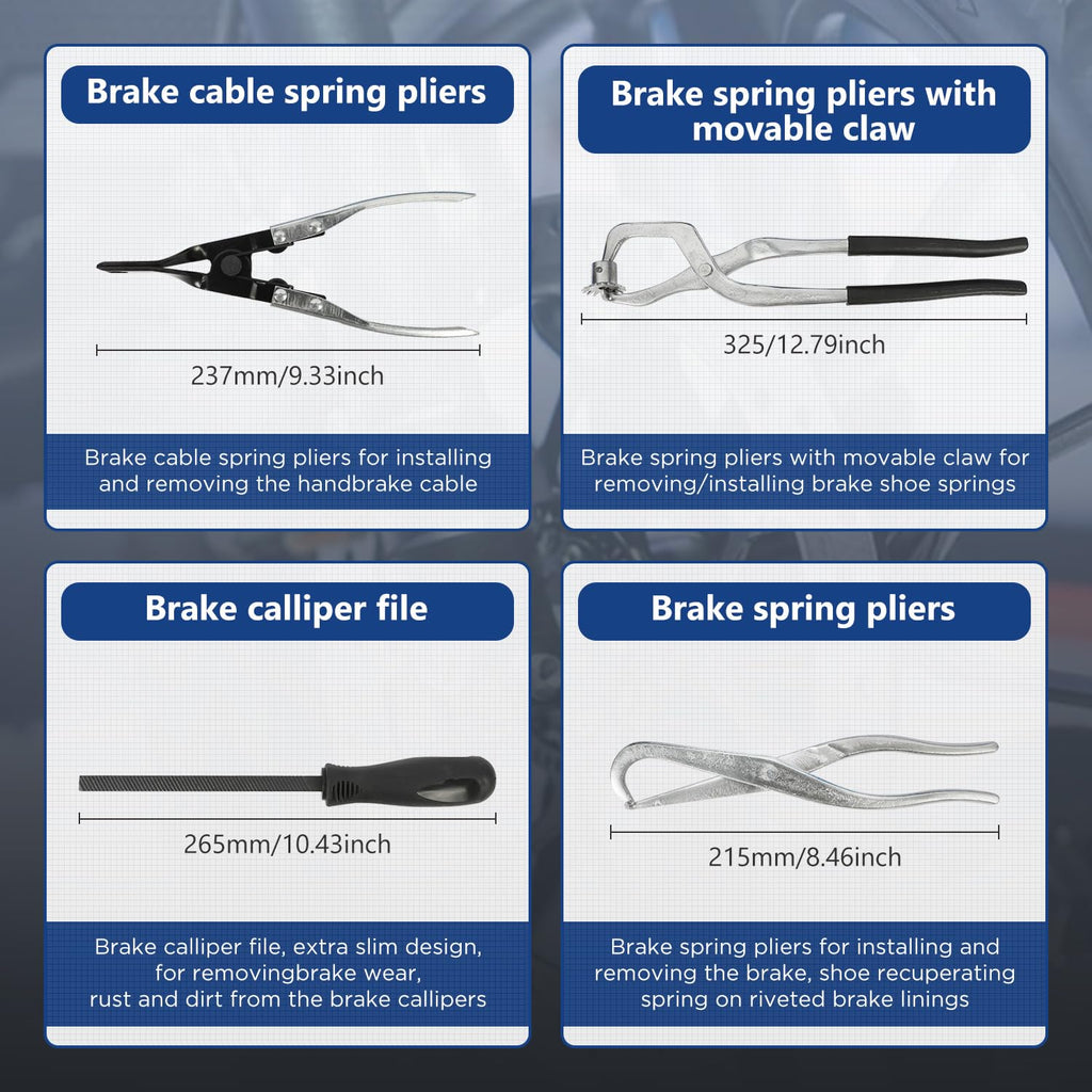 15 Pc Brake Drum Tool Kit W444