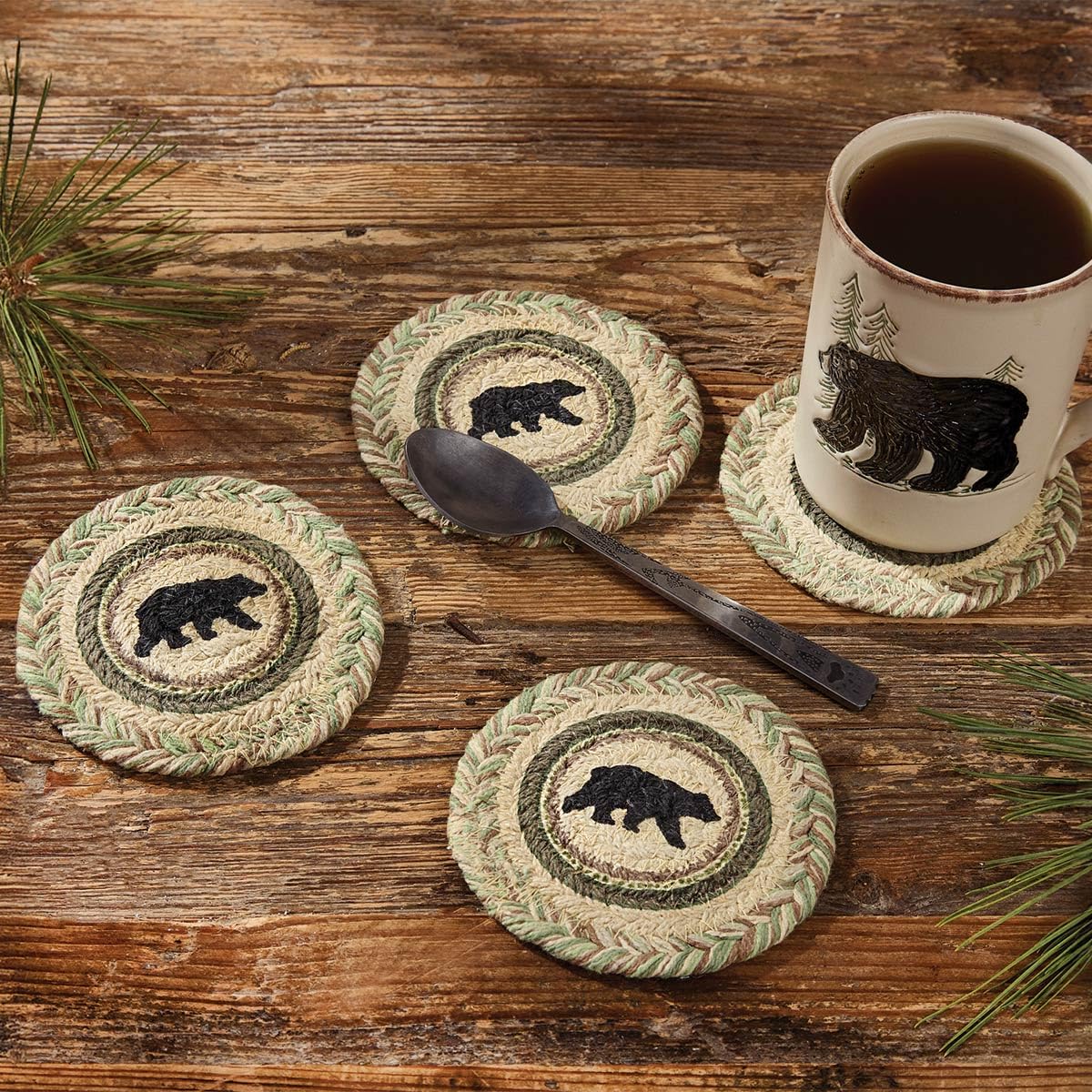 Black Bear Coaster Set P672410