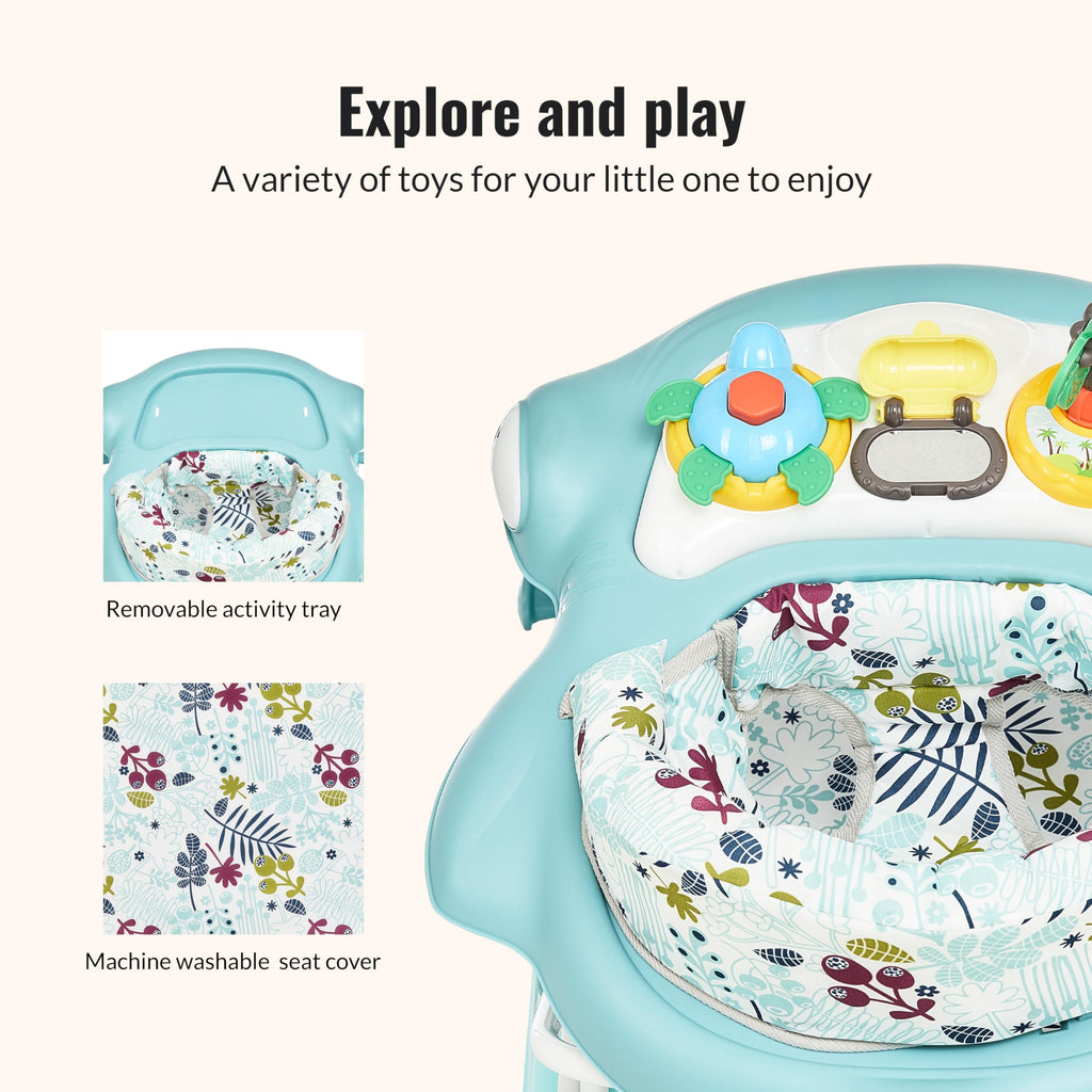 2-in-1 Foldable Baby Walker with Adjustable Height N294