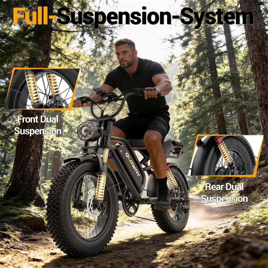 20" Fat Tire 1500W Electric Bike with Removable Battery Y39773