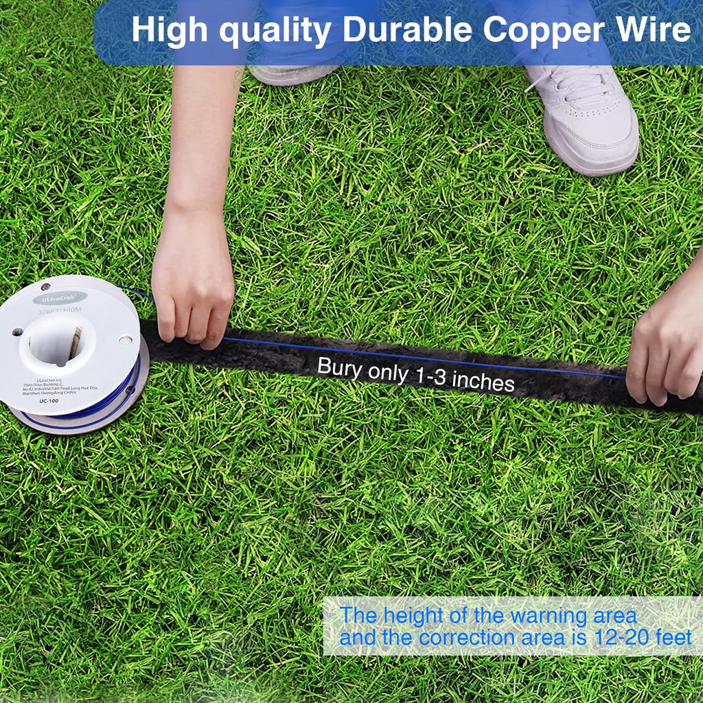 In-Ground Electric Dog Fence System with 2 Collars B97648