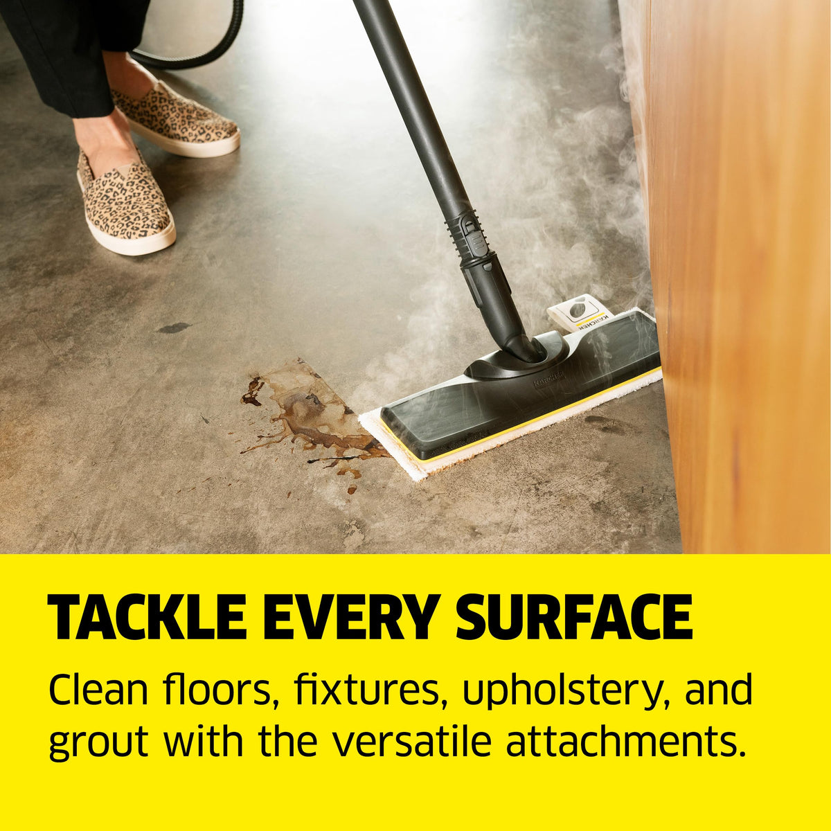 Steam Cleaner, 40 Sec Heat-up, Chemical-Free P2286